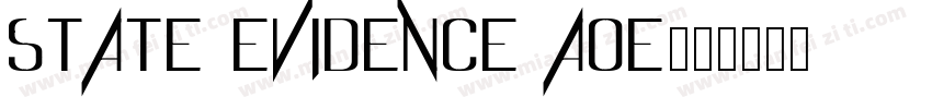 State Evidence AOE字体转换